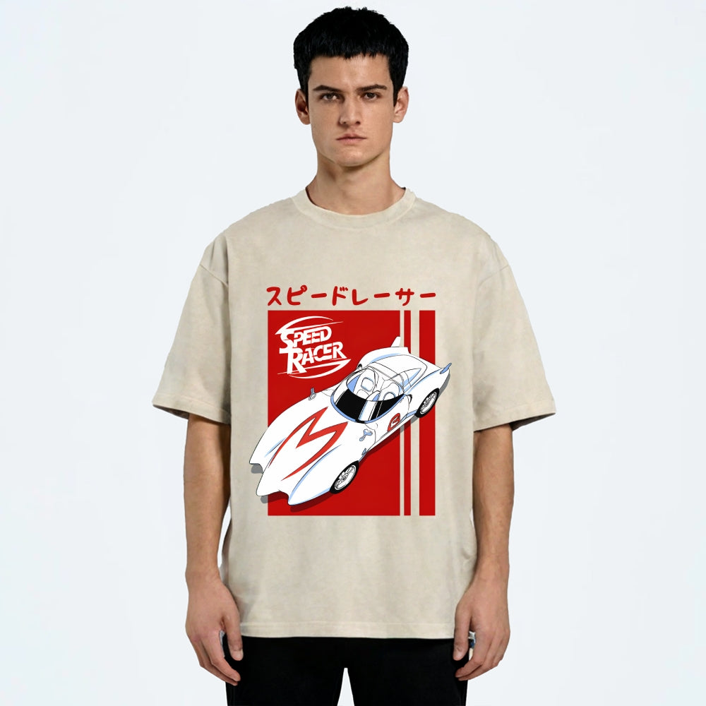 Speed Racer Vintage Wash Japanese Design T-Shirt