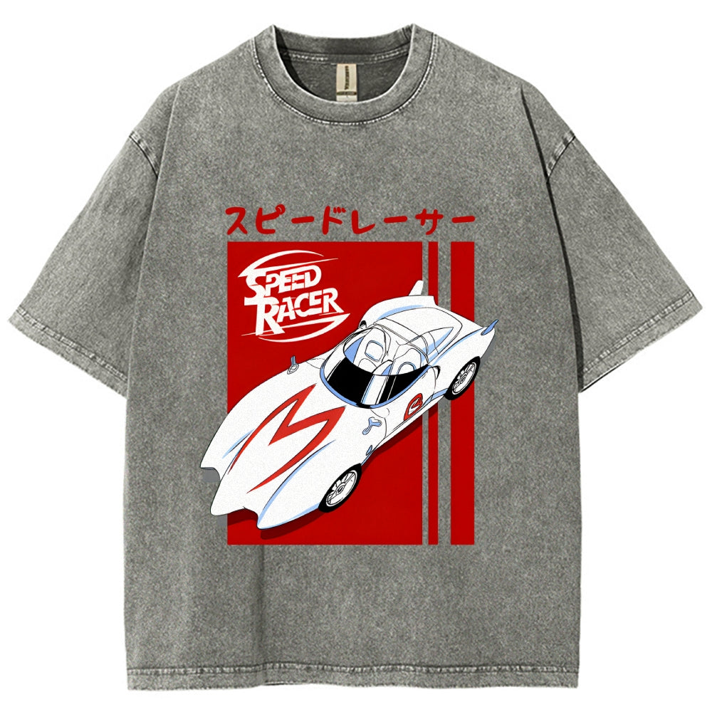 Speed Racer Vintage Wash Japanese Design T-Shirt