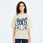 Baseball Father Vintage Washed T-shirt
