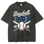 Baseball Father Vintage Washed T-shirt