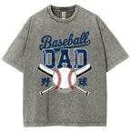 Baseball Father Vintage Washed T-shirt