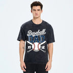 Baseball Father Vintage Washed T-shirt