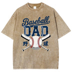 Baseball Father Vintage Washed T-shirt