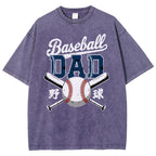 Baseball Father Vintage Washed T-shirt
