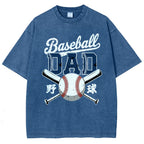 Baseball Father Vintage Washed T-shirt