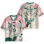 Tiger Walking on Lotus Leaf Jersey Shirts