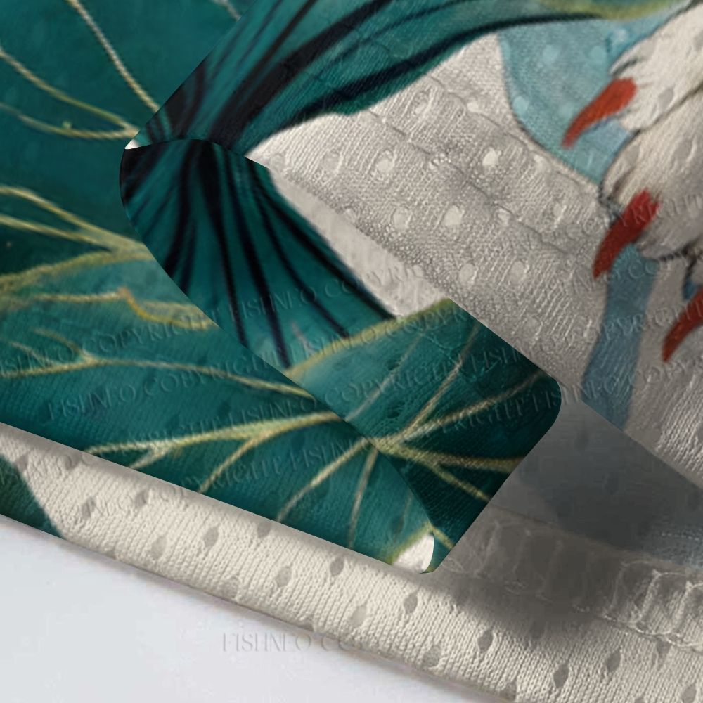 Tiger Walking on Lotus Leaf Jersey Shirts