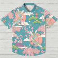 Japanese Crane Ukiyo-e Hawaiian Shirt