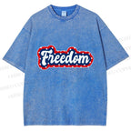 Unisex Independence Day Printed Washed Tee