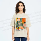 Unisex Yayoi Kusama Flower Printed Washed Tee