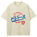 Los Angeles Dodgers japanese design Washed T-Shirt