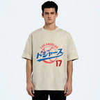 Los Angeles Dodgers japanese design Washed T-Shirt
