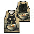 Retro Ramen Cat Jersey Tank
