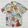 Funny Cartoon Puzzle Hawaiian Shirt