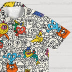 Funny Cartoon Puzzle Hawaiian Shirt