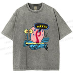 Unisex SpongeBob Gary the Snail Printed Washed Tee
