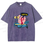 Unisex SpongeBob Gary the Snail Printed Washed Tee
