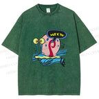 Unisex SpongeBob Gary the Snail Printed Washed Tee