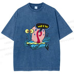 Unisex SpongeBob Gary the Snail Printed Washed Tee