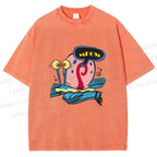 Unisex SpongeBob Gary the Snail Printed Washed Tee
