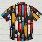 Abstract People Printed Hawaiian Shirt