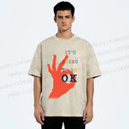 Unisex It's Going To Be Ok Printed Washed Tee