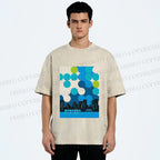 Unisex Bauhaus City Printed Washed Tee