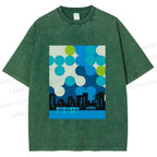 Unisex Bauhaus City Printed Washed Tee