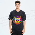 Unisex Sponge Bob Printed Washed Tee