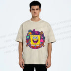 Unisex Sponge Bob Printed Washed Tee