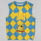 Unisex Star Swing Frog Printed Tank Top
