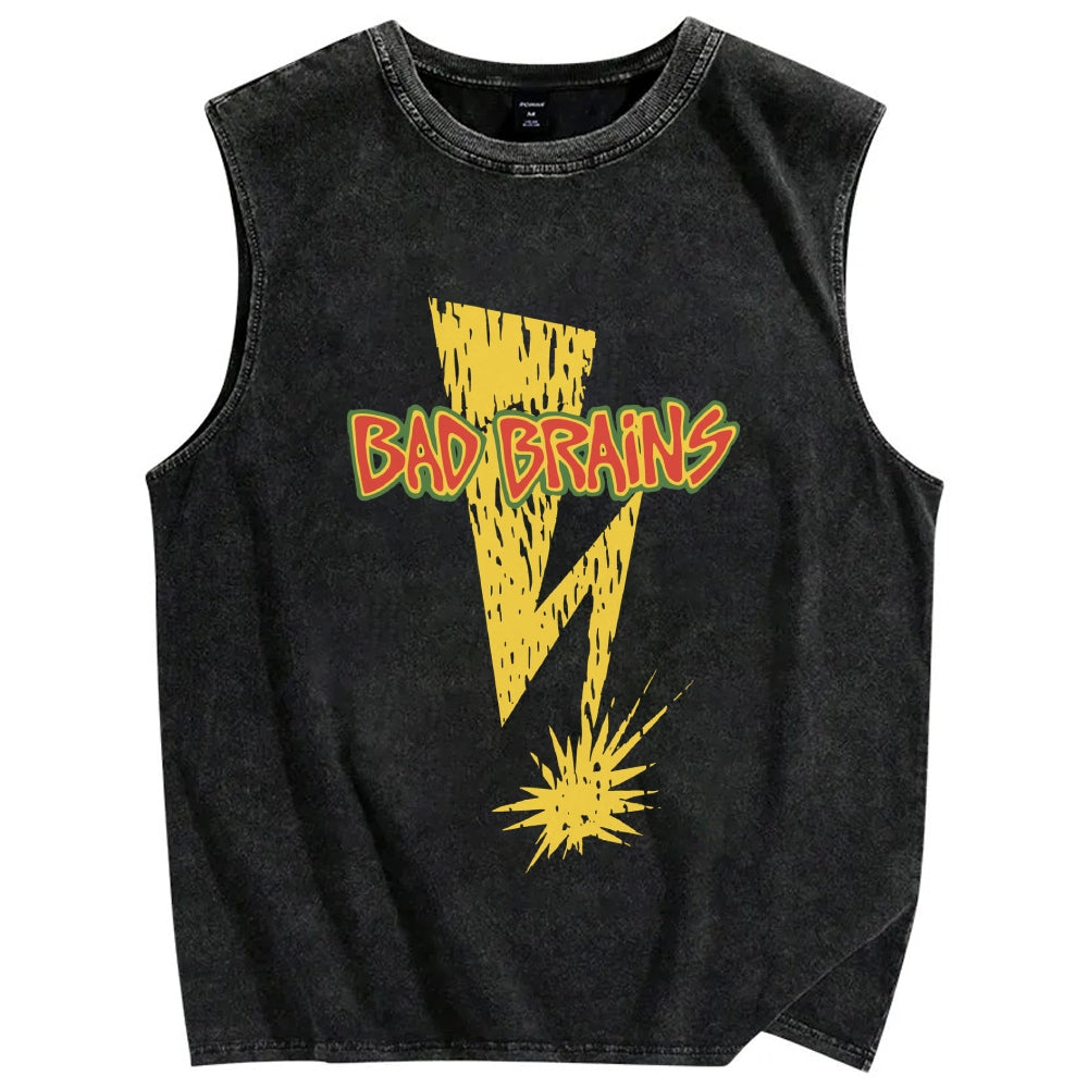 Bad Brains Vintage Distressed Washed Tank Top