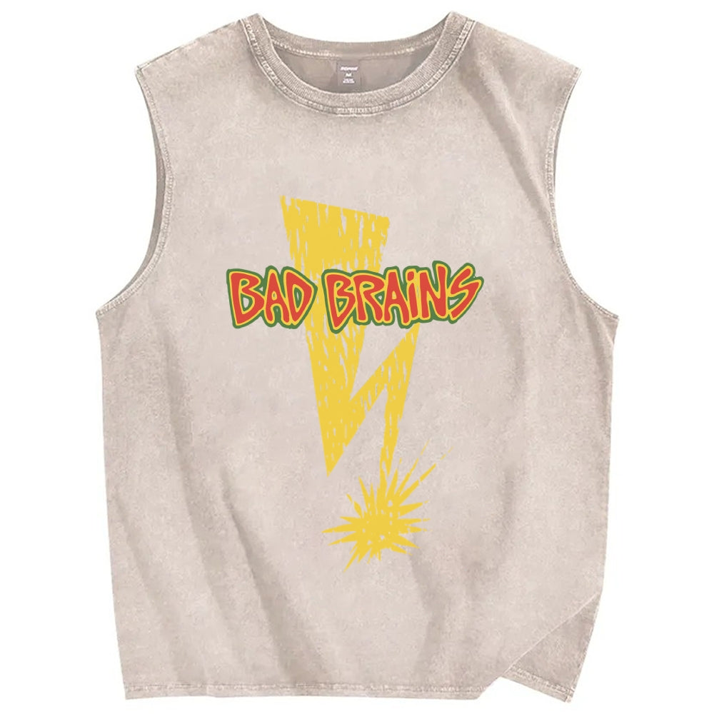 Bad Brains Vintage Distressed Washed Tank Top
