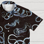 Octopus Printed Hawaiian Shirt