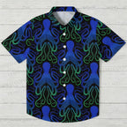 Octopus Printed  Hawaiian Shirt