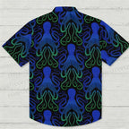 Octopus Printed  Hawaiian Shirt