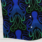 Octopus Printed  Hawaiian Shirt