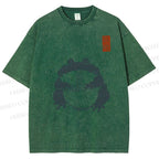 Unisex Ramen Frog Printed Washed Tee