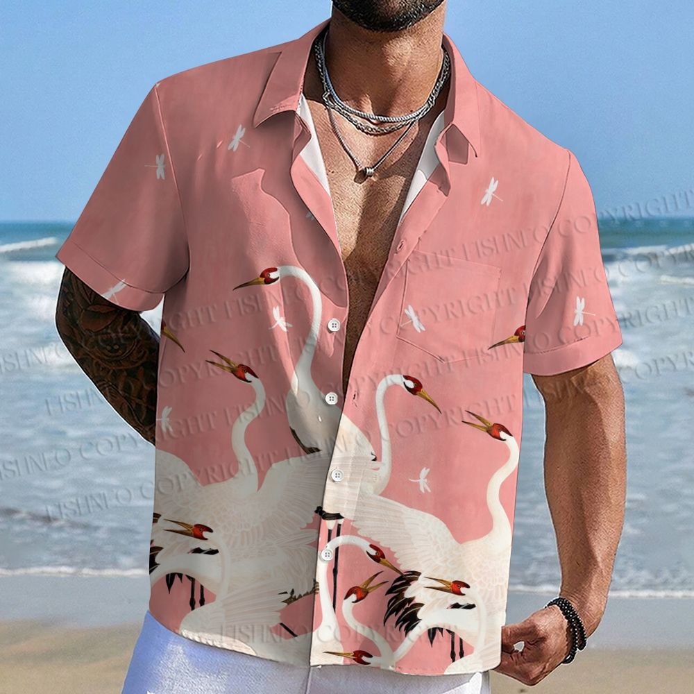Cranes Hawaiian Shirt