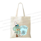 Squidward Tentacles Loser Tote Bag