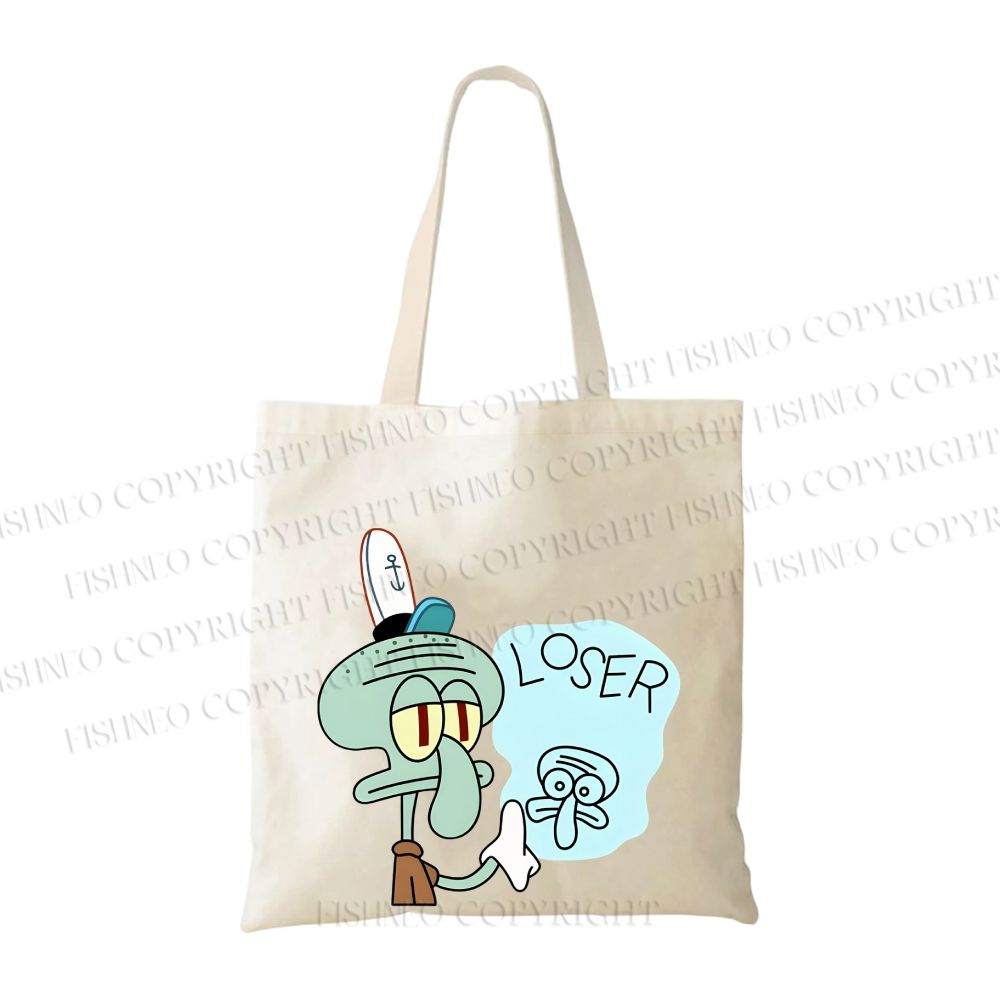 Squidward Tentacles Loser Tote Bag