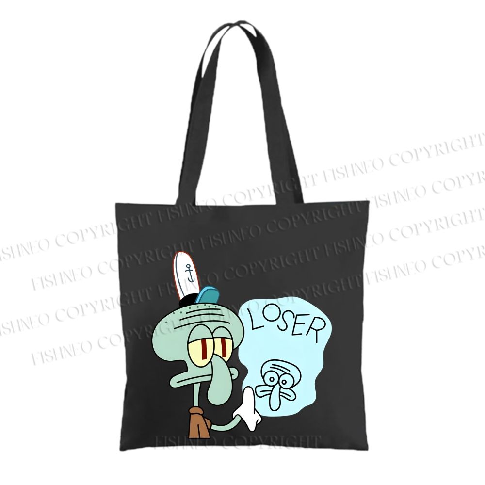 Squidward Tentacles Loser Tote Bag