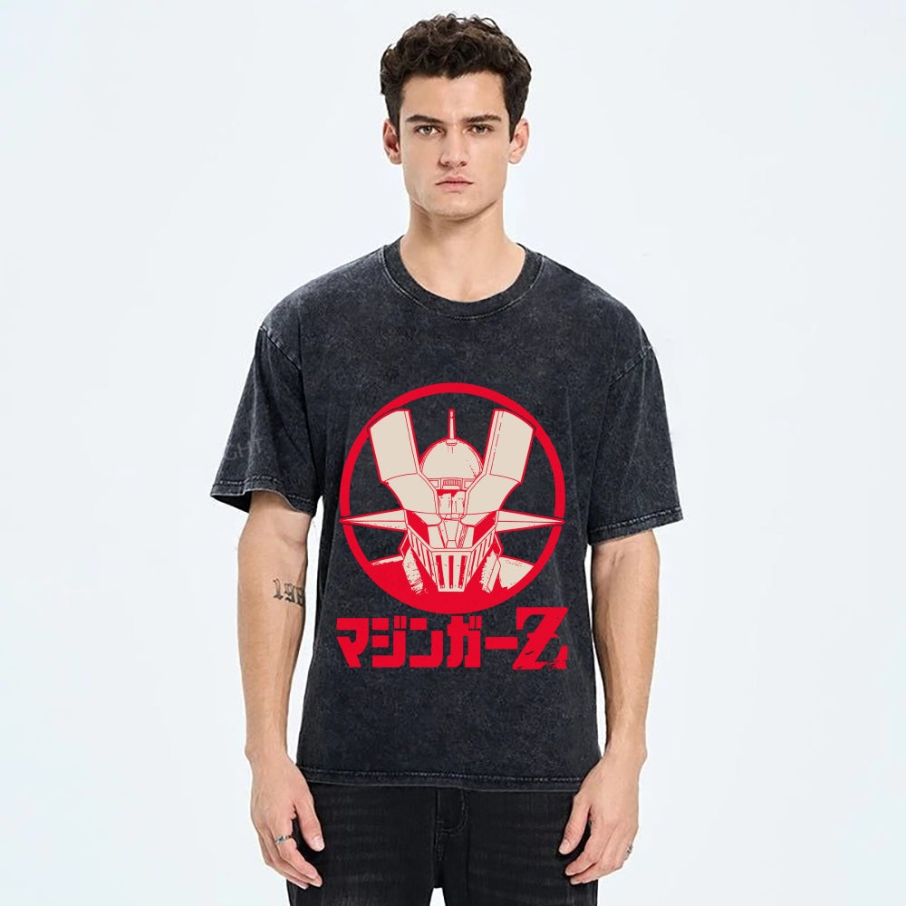 Mazinger Z Vintage Wash Japanese Design T-Shirt