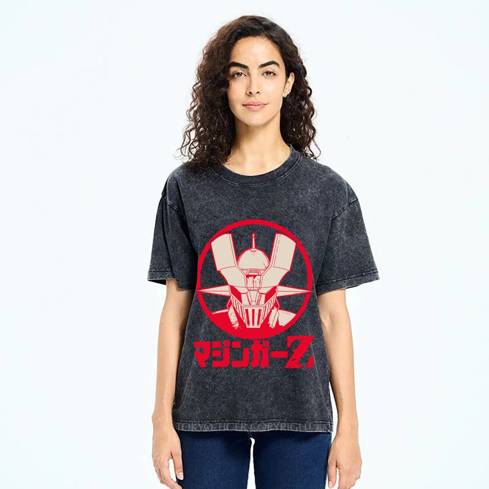 Mazinger Z Vintage Wash Japanese Design T-Shirt