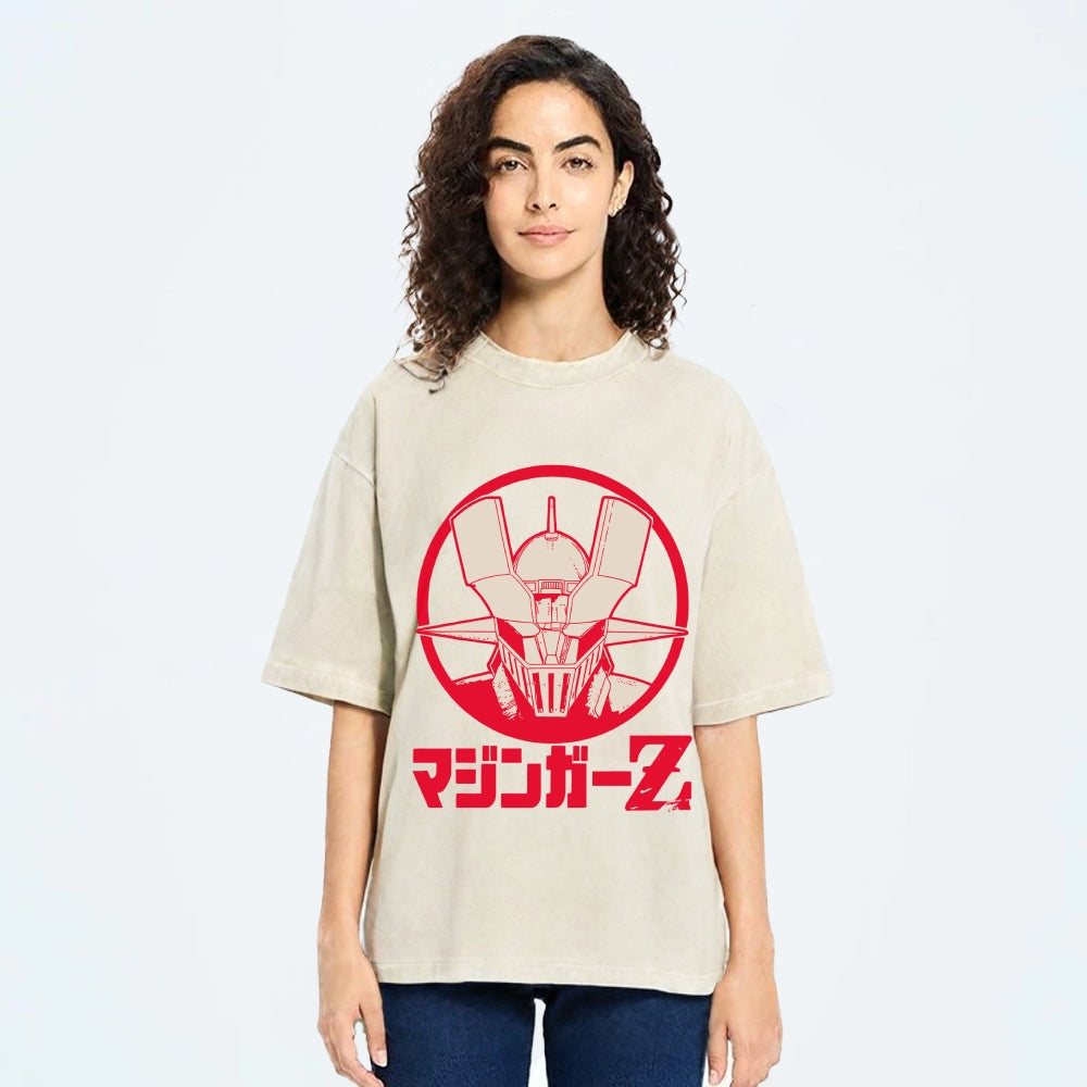 Mazinger Z Vintage Wash Japanese Design T-Shirt