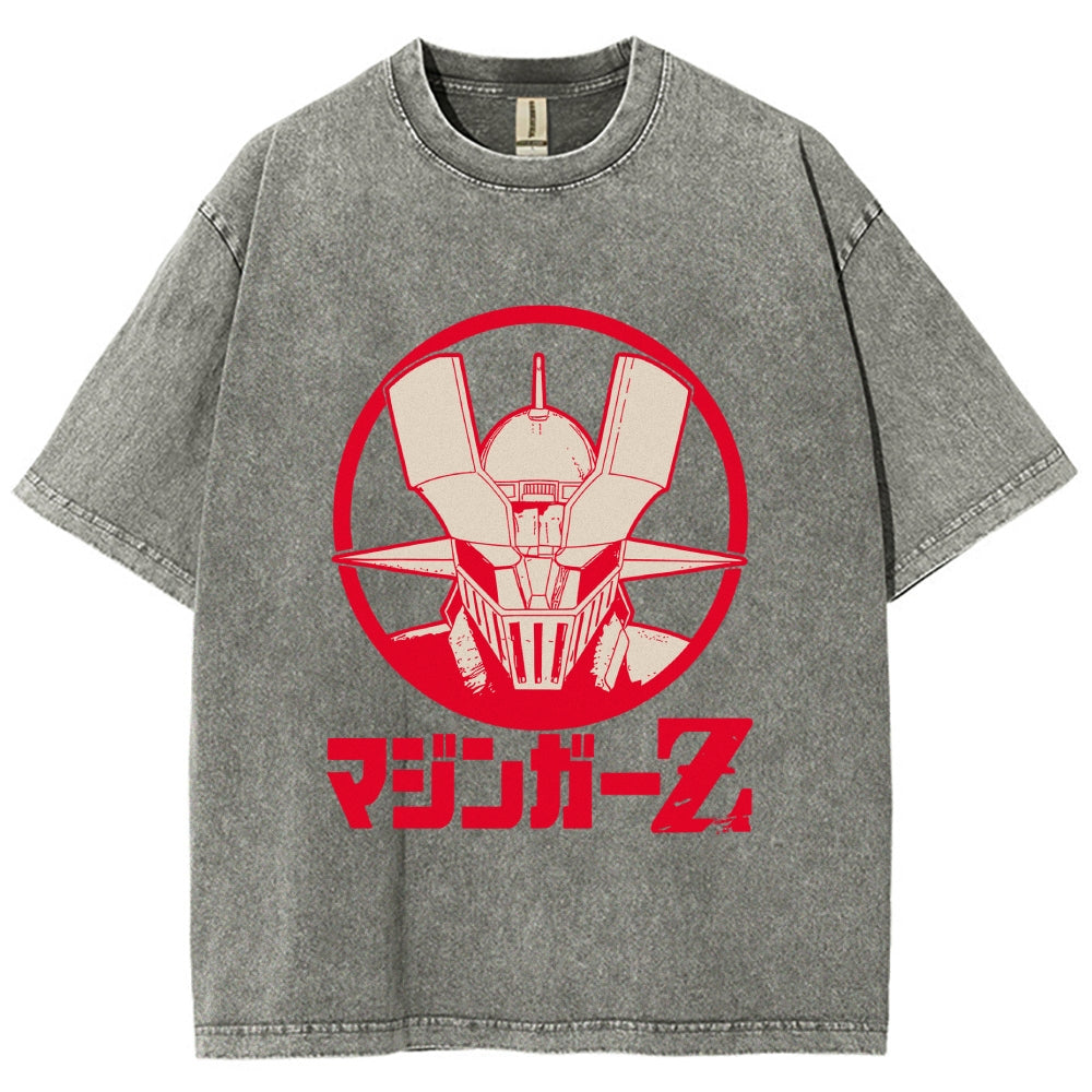 Mazinger Z Vintage Wash Japanese Design T-Shirt