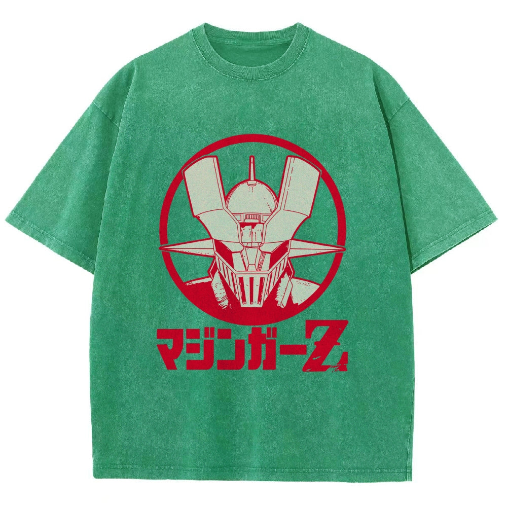 Mazinger Z Vintage Wash Japanese Design T-Shirt