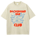 Dachshund Dad Club Vintage Washed T-shirt