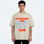 Dachshund Dad Club Vintage Washed T-shirt