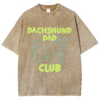 Dachshund Dad Club Vintage Washed T-shirt